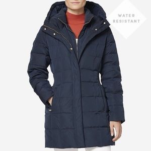 Cole Haan Signature Down Coat in Navy Blue